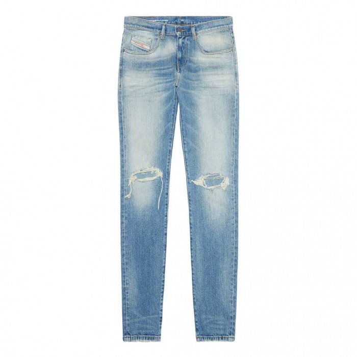 DIESEL 2019 D-Strukt 007p3 Slim Jeans LIGHT BLUE