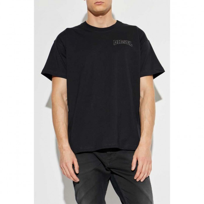 DIESEL T-shirt ‘T-NORM-V16 BLACK