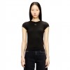 DIESEL T-shirt with cut-out embroidered logo BLACK