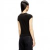 DIESEL T-shirt with cut-out embroidered logo BLACK