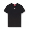 DIESEL Slim-fit T-shirt with metallic Oval D BLACK DIESEL Slim-fit T-shirt with metallic Oval D BLACK