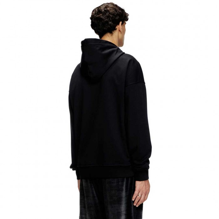 DIESEL Hoodie with small logo BLACK