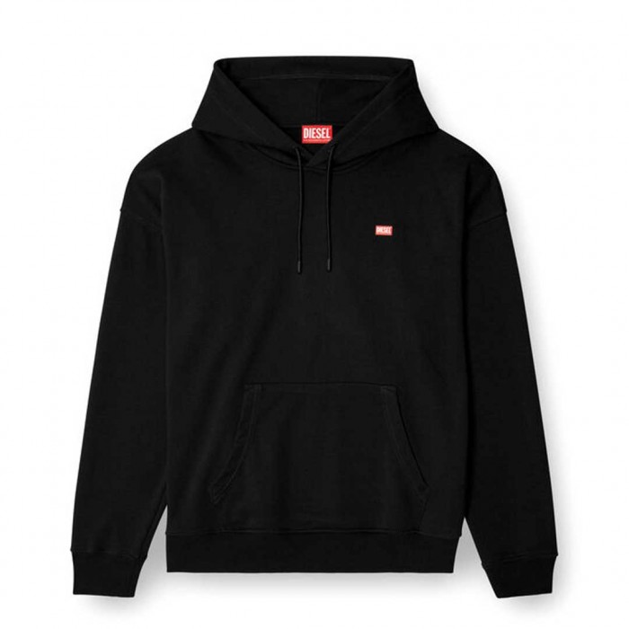 DIESEL Hoodie with small logo BLACK