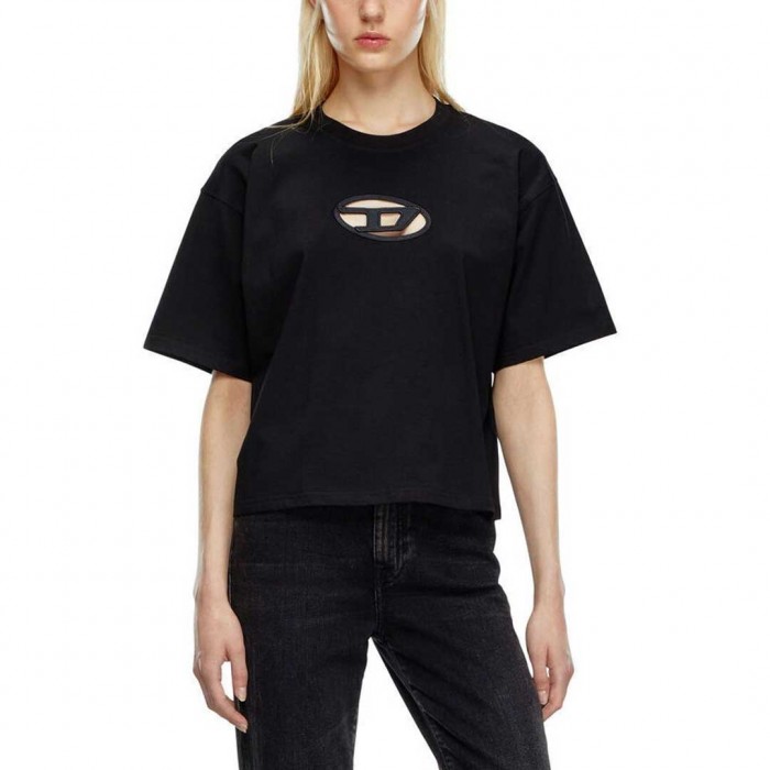 DIESEL Women's Crop T-shirt Black