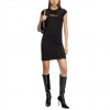 DIESEL D-ANGIEL MIDI DRESS WOMEN BLACK