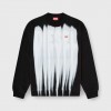 DIESEL MAN Cotton sweatshirt with graphic print BLACK