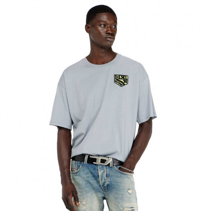 DIESEL T-shirt with Diesel Industry chest print GREY