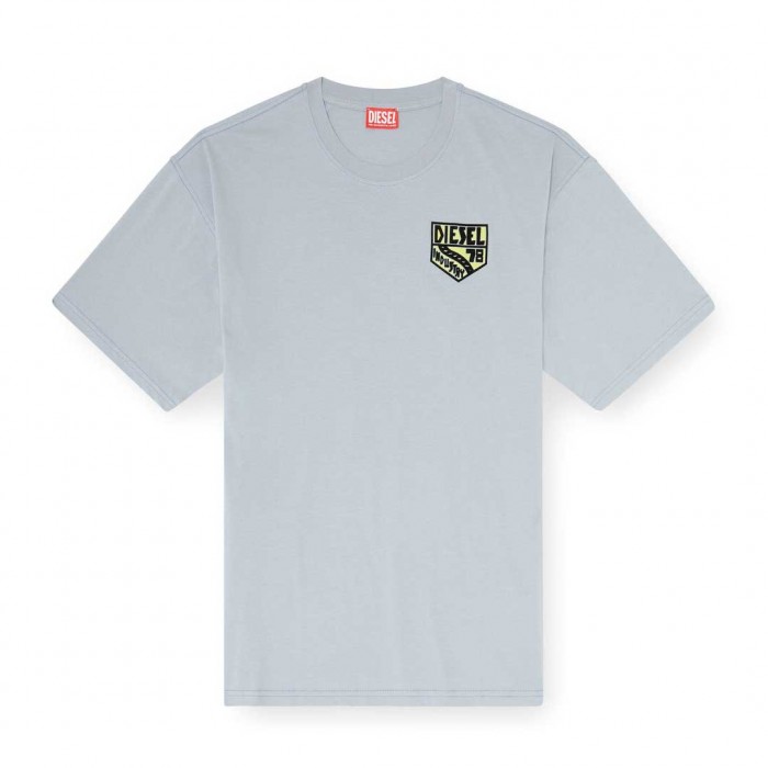 DIESEL T-shirt with Diesel Industry chest print GREY