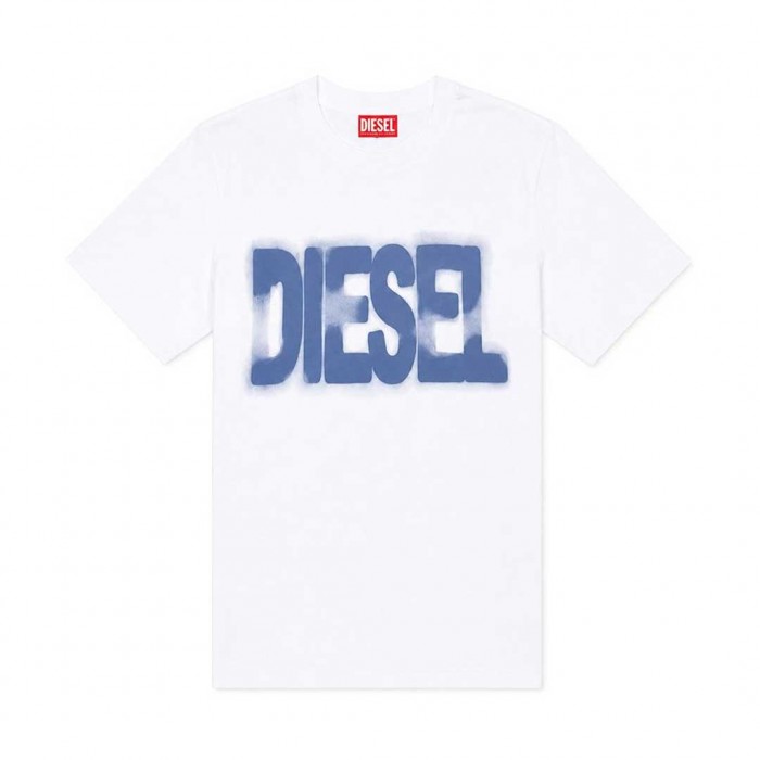 DIESEL T-ADJUST-AA6 PRINTED T-SHIRT WHITE