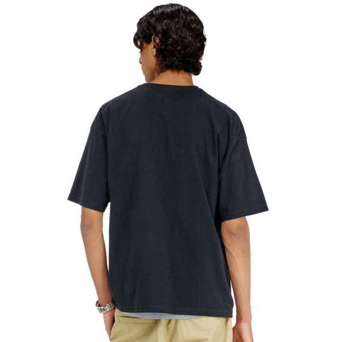DIESEL T-shirt with distressed flocked logo BLACK DIESEL T-shirt with distressed flocked logo BLACK