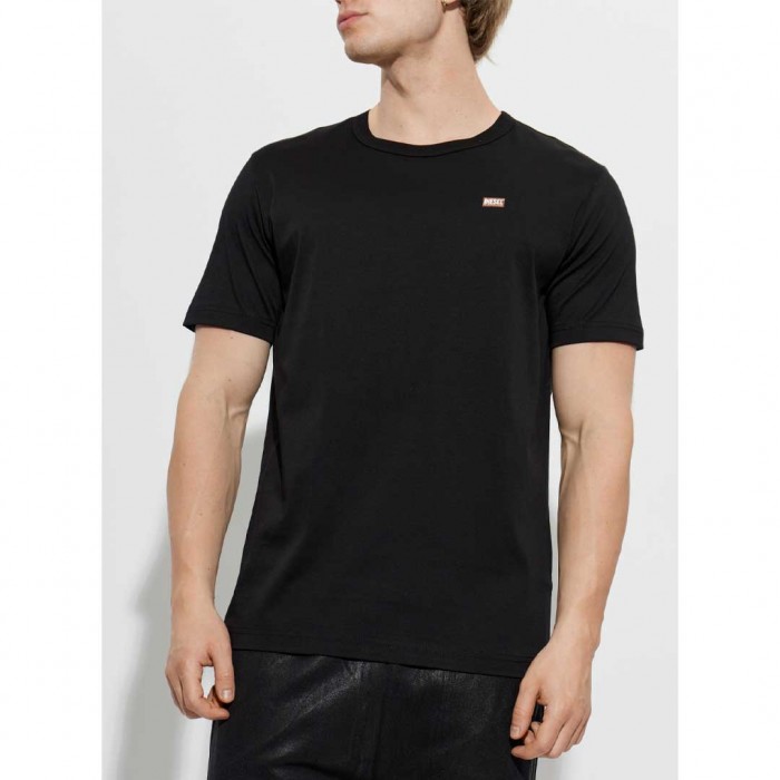 DIESEL MAN T SHIRT LOGO BLACK