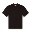 DIESEL T-shirt with maxi oval D embroidery BLACK