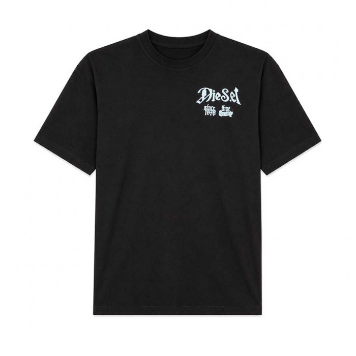 DIESEL T-BOXT-AA2 BACK PRINT T-SHIRT BLACK