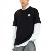 DIESEL T-ADJUST-AA7 LOGO PRINT T-SHIRT BLACK