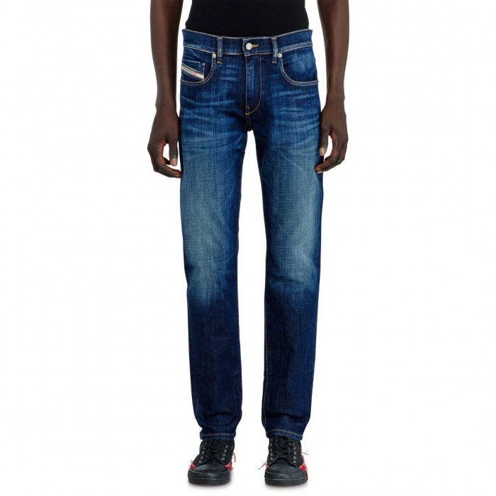 DIESEL MAN Slim Jeans Regular Waist 2019 D-Strukt BLUE