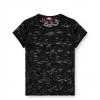 DIESEL Camo lace T-shirt BLACK