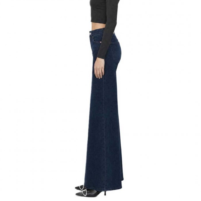 DIESEL1978 D-AKEMI MID WAIST FLARE L.32 JEANS DARK BLUE