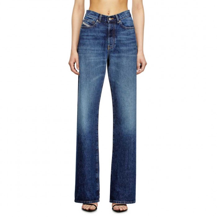 DIESEL Regular Jeans High Waist 1971 D-Sent MEDIUM BLUE