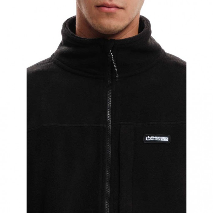 EMERSON MAN FLEECE ZIPHOOD BLACK