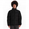 EMERSON MEN’S HOODED PUFFER JACKET WITH ROLL-IN HOOD BLACK