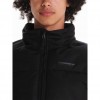 EMERSON MEN’S HOODED PUFFER JACKET WITH ROLL-IN HOOD BLACK