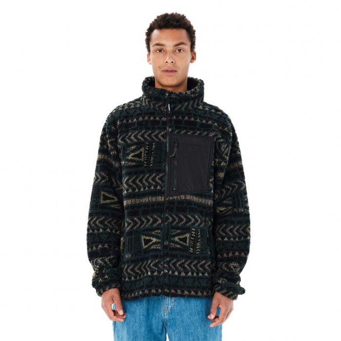 EMERSON MAN JACKET SHERPA FLEECE FOREST TEAL