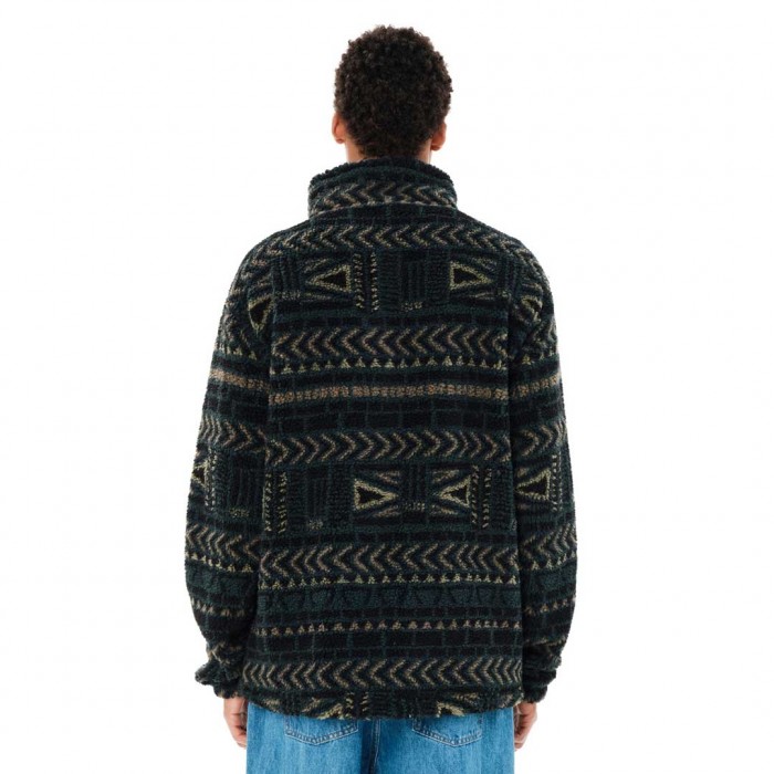 EMERSON MAN JACKET SHERPA FLEECE FOREST TEAL