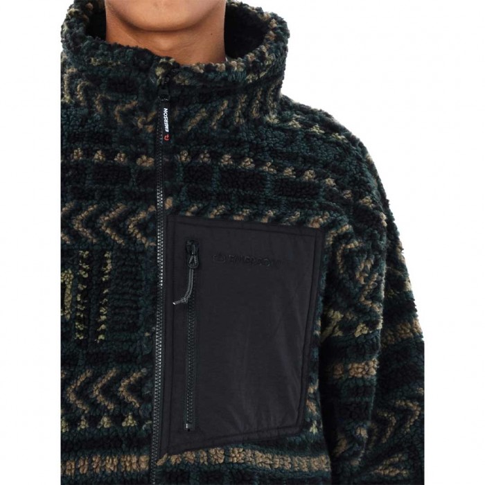 EMERSON MAN JACKET SHERPA FLEECE FOREST TEAL