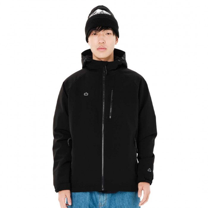 EMERSON MAN HOODED JACKET BLACK
