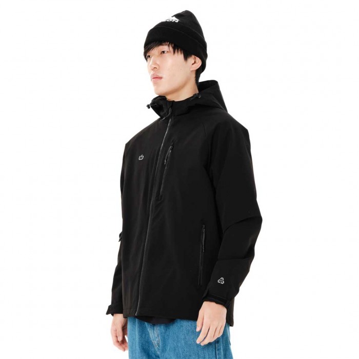 EMERSON MAN HOODED JACKET BLACK