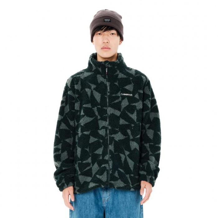 EMERSON MAN JACKET SHERPA FLEECE PINE