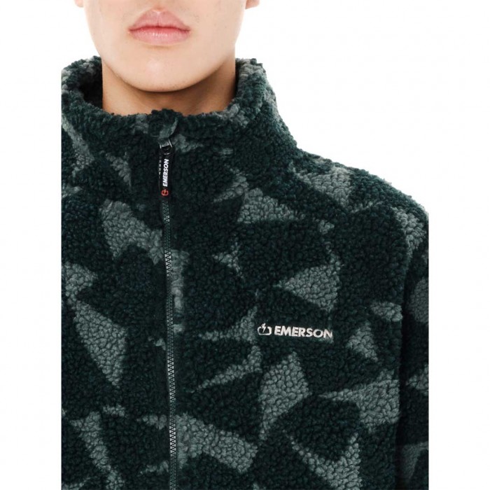 EMERSON MAN JACKET SHERPA FLEECE PINE