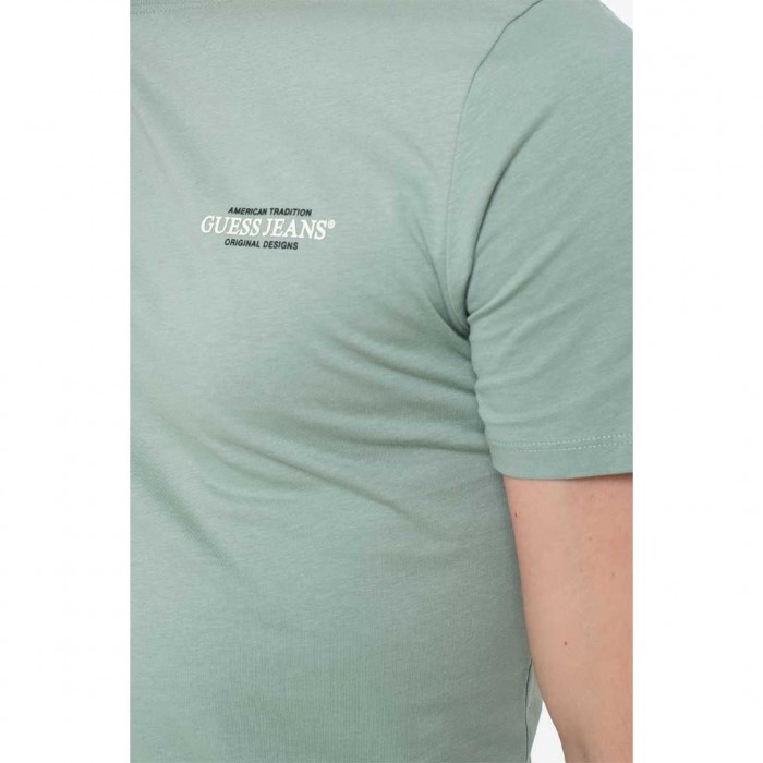 GUESS JEANS MAN T SHIRT LIGHT GREEN