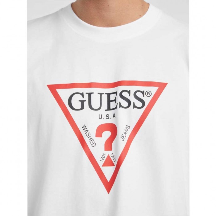 GUESS JEANS Iconic t-shirt WHITE