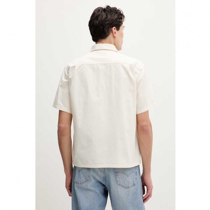 GUESS JEANS MAN SHIRT BOXY FIT WHITE