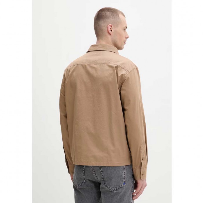 GUESS JEANS MAN SHIRT BOXY FIT BEIGE