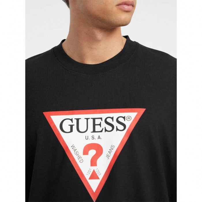GUESS JEANS Iconic t-shirt BLACK