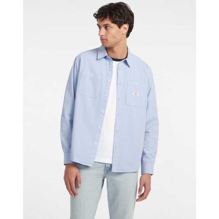 GUESS JEANS Long-Sleeve Pocket Shirt CIEL