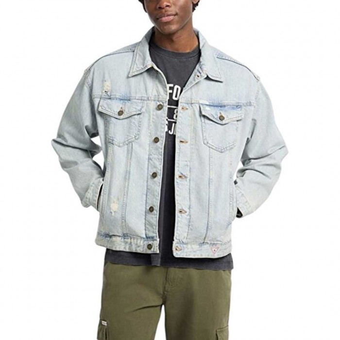 GUESS JEANS MAN JEAN GILLET LIGHT BLUE