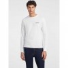 GUESS JEANS Slim American Tradition Long-Sleeve t-shirt WHITE