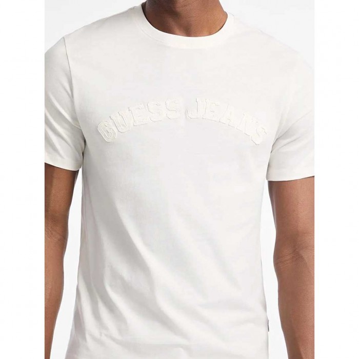 GUESS JEANS MAN T SHIRT ECRU