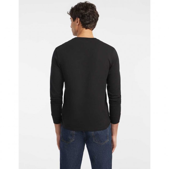 GUESS JEANS Slim American Tradition Long-Sleeve Tee BLACK