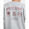 GUESS JEANS Varsity Logo Sweatshirt GRAY