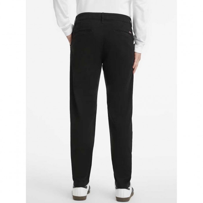 GUESS JEANS Trousers Chino in Slim Fit Black
