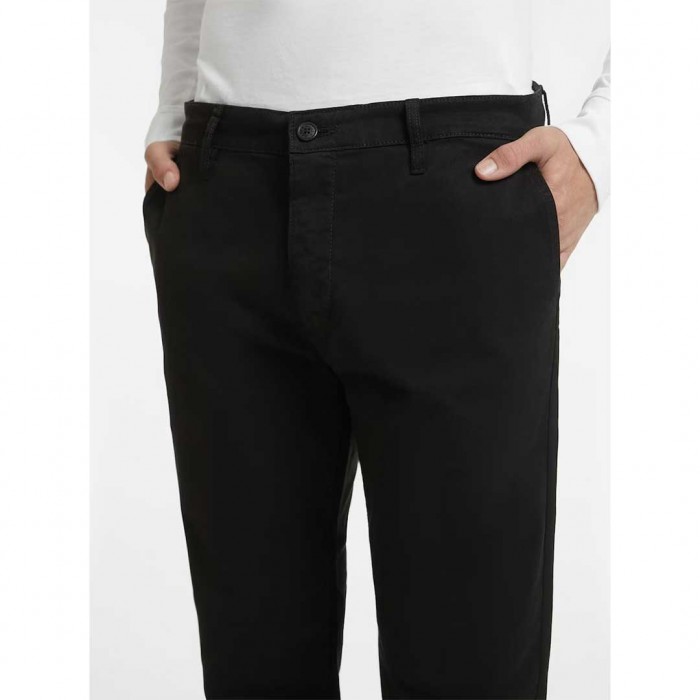 GUESS JEANS Trousers Chino in Slim Fit Black
