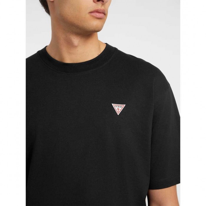 GUESS JEANS Oversized mini Patch Tee BLACK