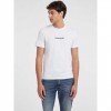 GUESS JEANS Slim Embroidered Logo Tee WHITE