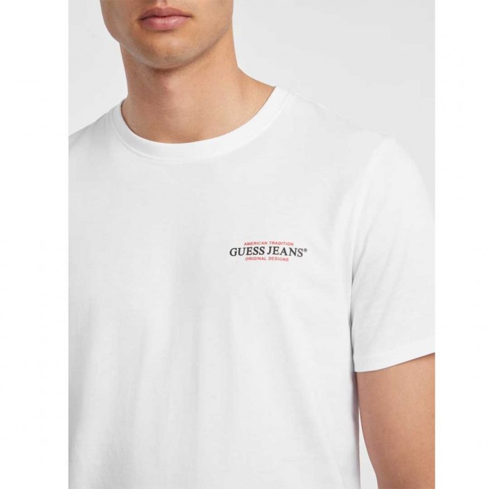 GUESS JEANS Slim American Tradition Tee WHITE