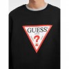 GUESS JEANS Oversized Iconic Sweatshirt BLACK