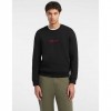 GUESS JEANS Slim Embroidered Sweatshirt BLACK
